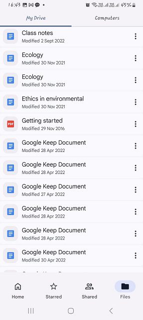 This is the screenshot of Google Drive.